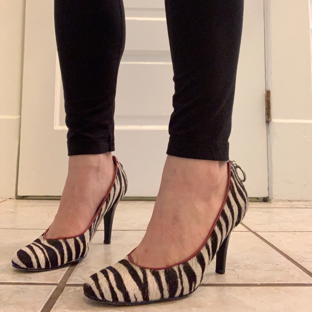 Zebra pumps size 5